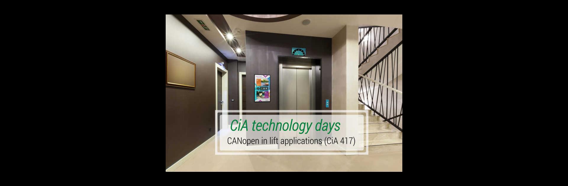 CiA technology days - CANopen in lift applications