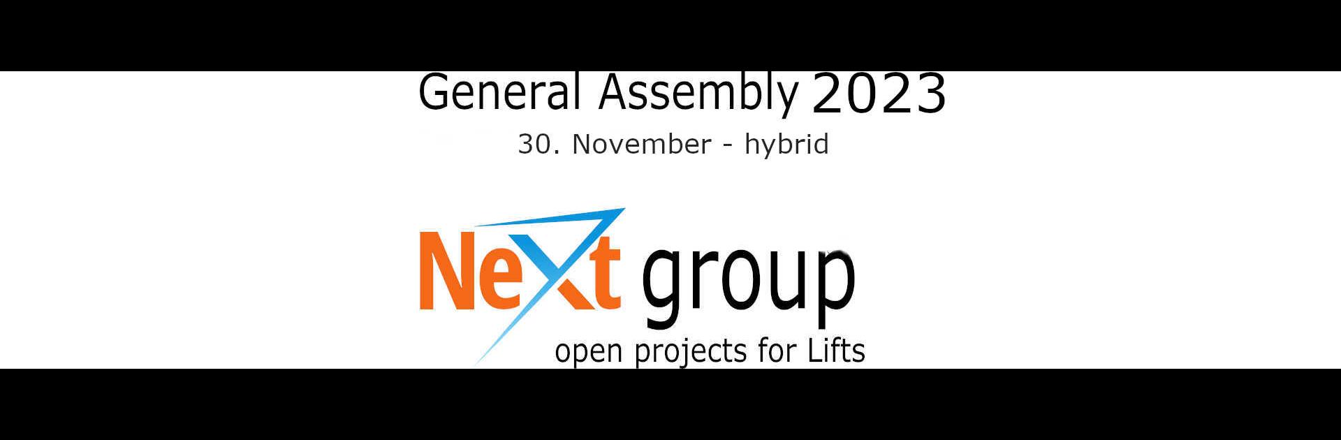 NeXt group general assembly 2023