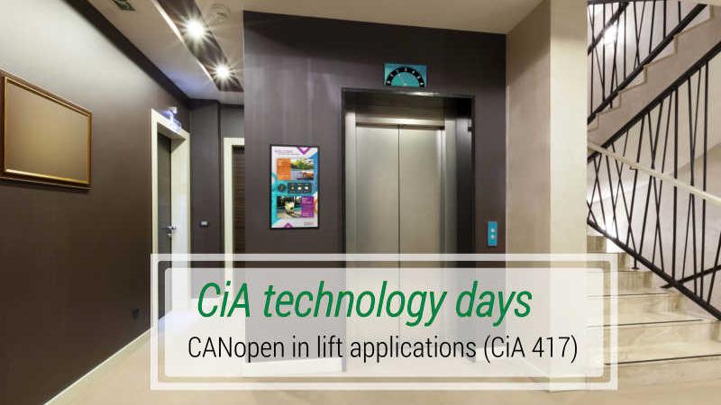 CiA technology days - CANopen in lift applications