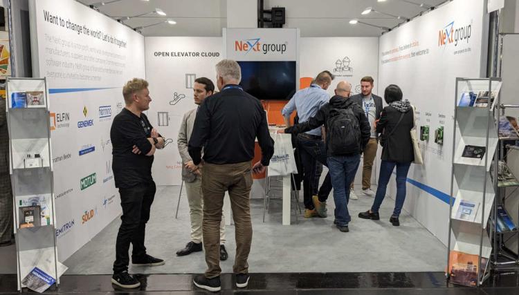Interlift 2023 - Visitors at NeXt group booth