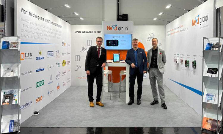 Interlift 2023 - Board at NeXt group booth 