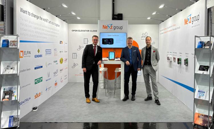 Interlift 2023 - Board at NeXt group booth
